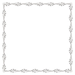 vector floral frame design template