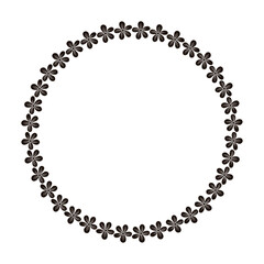 vector floral frame design template