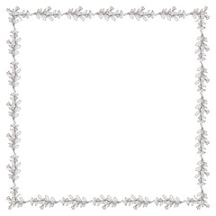 vector floral frame design template