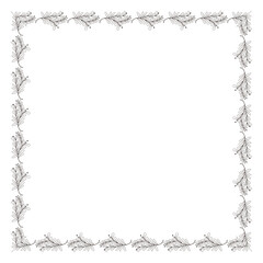 vector floral frame design template