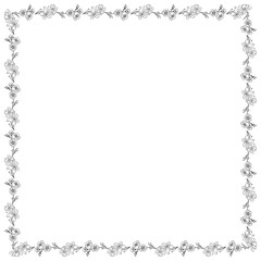 vector floral frame design template