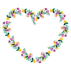 vector hand drawn hearts border and frame