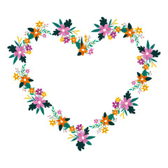 vector hand drawn hearts border and frame