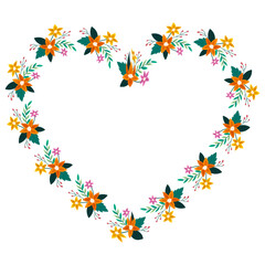 vector hand drawn hearts border and frame