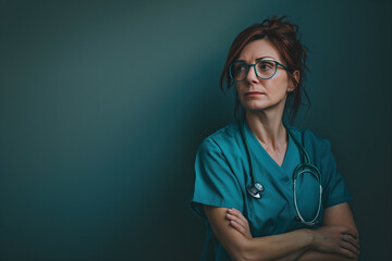 Photo of a Beautiful Nurse, Generative AI