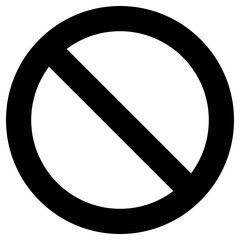 prohibited icon, simple vector design - obrazy, fototapety, plakaty