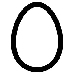 egg icon, simple vector design
