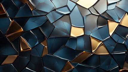 metallic background with black, gold and blue colors - obrazy, fototapety, plakaty