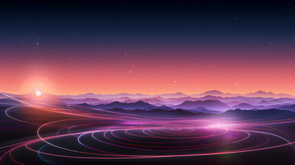 Digital abstract lens flare graphic poster web page ppt background