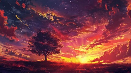 sunset generative ai