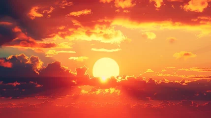 Rolgordijnen sunset generative ai © Francheska