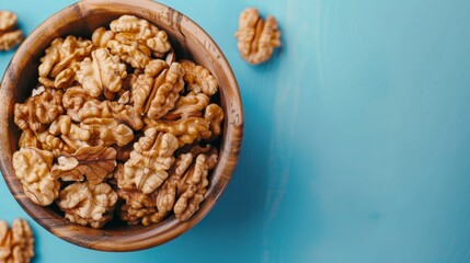 Obraz premium nuts seen from above generative ai