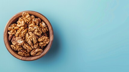 Fototapeta premium nuts seen from above generative ai