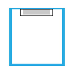 シンプルなブルーのバインダーのフレーム