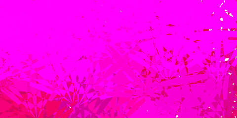 Dark Pink vector layout with triangle forms.