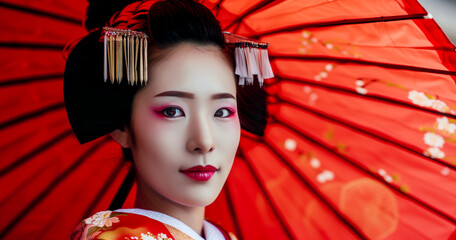 Geisha: Mysterious, Sensual, Glamorous, Exciting Japanese Beauty. Ethnic Desires, Eyeshadows, Fantastic Grace, Mysterious Glamour and Luxury. - 781707120