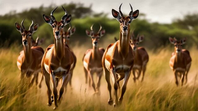impala in the savannah