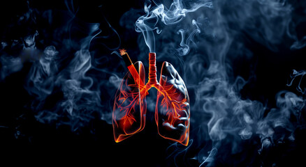 Lungs Suffer From Cigarette Smoke Causing Dangerous Diseases - 781707502