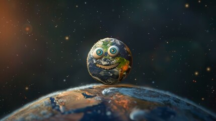 animation of a planet earth generative ai