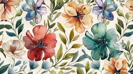 watercolor flowers generative ai