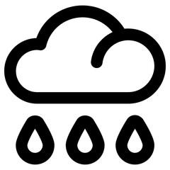 rain icon, simple vector design