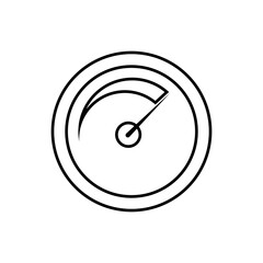 High Speed Icon. Speedometer Symbol.