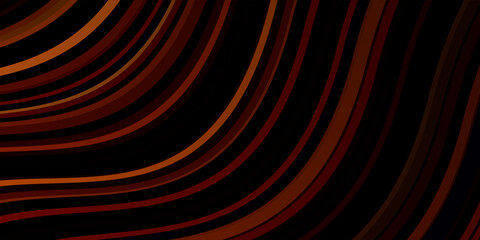 Dark Orange vector template with curves.
