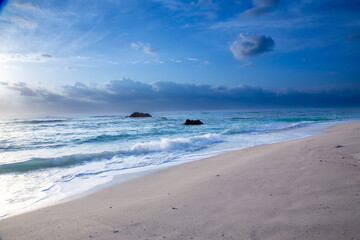 奄美、海、波、自然、