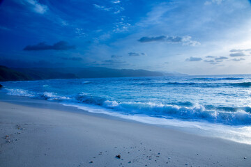 奄美、海、波、自然、