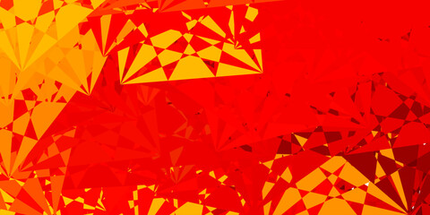 Light Orange vector backdrop with chaotic shapes.