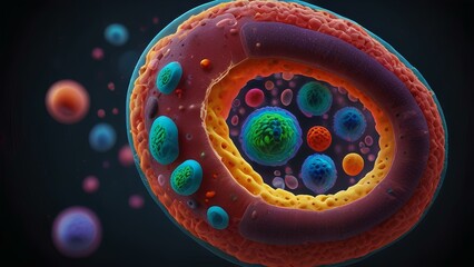 Microscopic World: Virus and Pathogenic Cells