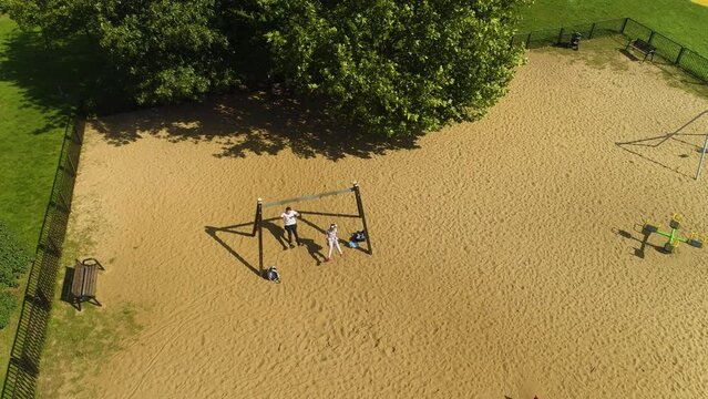 Playground Park Wladyslawa Lokietka Wloclawek Plac Zabaw Aerial View Poland