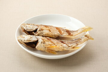 Ikan Laosan Goreng (Fourfinger threadfin fish), Indonesian food
