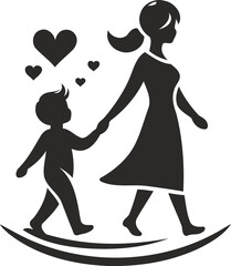 mother and baby logo