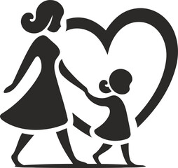 mother and baby logo