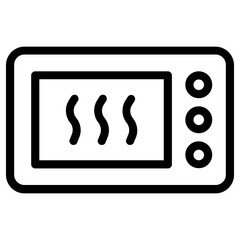oven icon, simple vector design