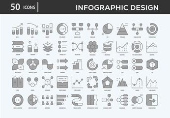 Infographic Design Icons Collection For Business, Marketing, Promotion In Your Project. Easy To Use, Transparent Background, Easy To Edit And Simple Vector Icons