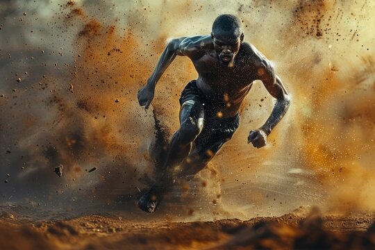 Dynamic Runner in Explosive Motion