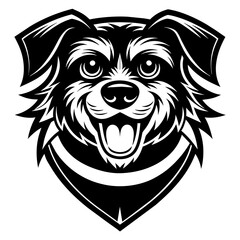 head of a dog mascot,dog silhouette,horse vector,icon,svg,characters,Holiday t shirt,black dog drawn trendy logo Vector illustration,wolf  on a white background,eps,png