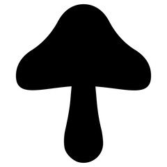mushroom icon, simple vector design