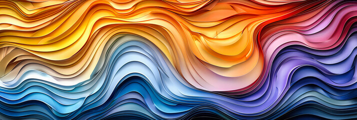 Fototapeta premium Colorful Abstract Pattern Background, Bright and Decorative Geometric Design, Modern Art and Technology Concept