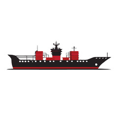 ship logo vector icon silhouette design image