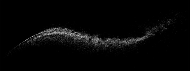 White texture on black background. Light pattern textured. Abstract grain noise. Water realistic effect. Illustration, EPS 10. - 781744358