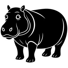 head of a Hippopotamus mascot,Hippopotamus silhouette,zabra face vector,icon,svg,characters,Holiday t shirt,black Hippopotamus face drawn trendy logo Vector illustration,Hippopotamus on a white backgr