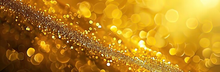 golden glitter lights