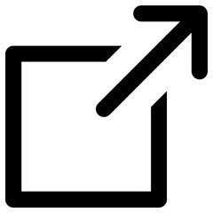 open icon, simple vector design