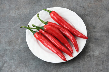 Cabe Merah Segar or Fresh chili pepper
