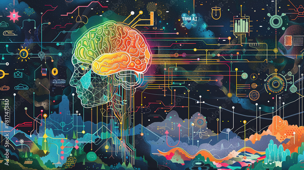 Poster the color scheme emphasizes technology and innovation reflecting thoth ai's commitment to tailored f