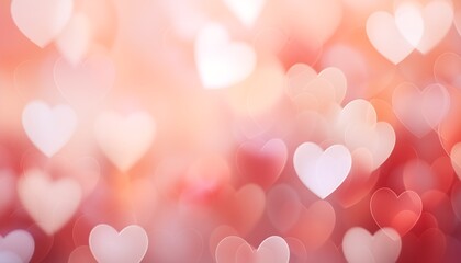 abstract heart bokeh background