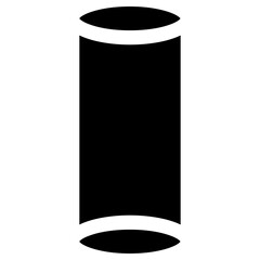 cylinder icon, simple vector design